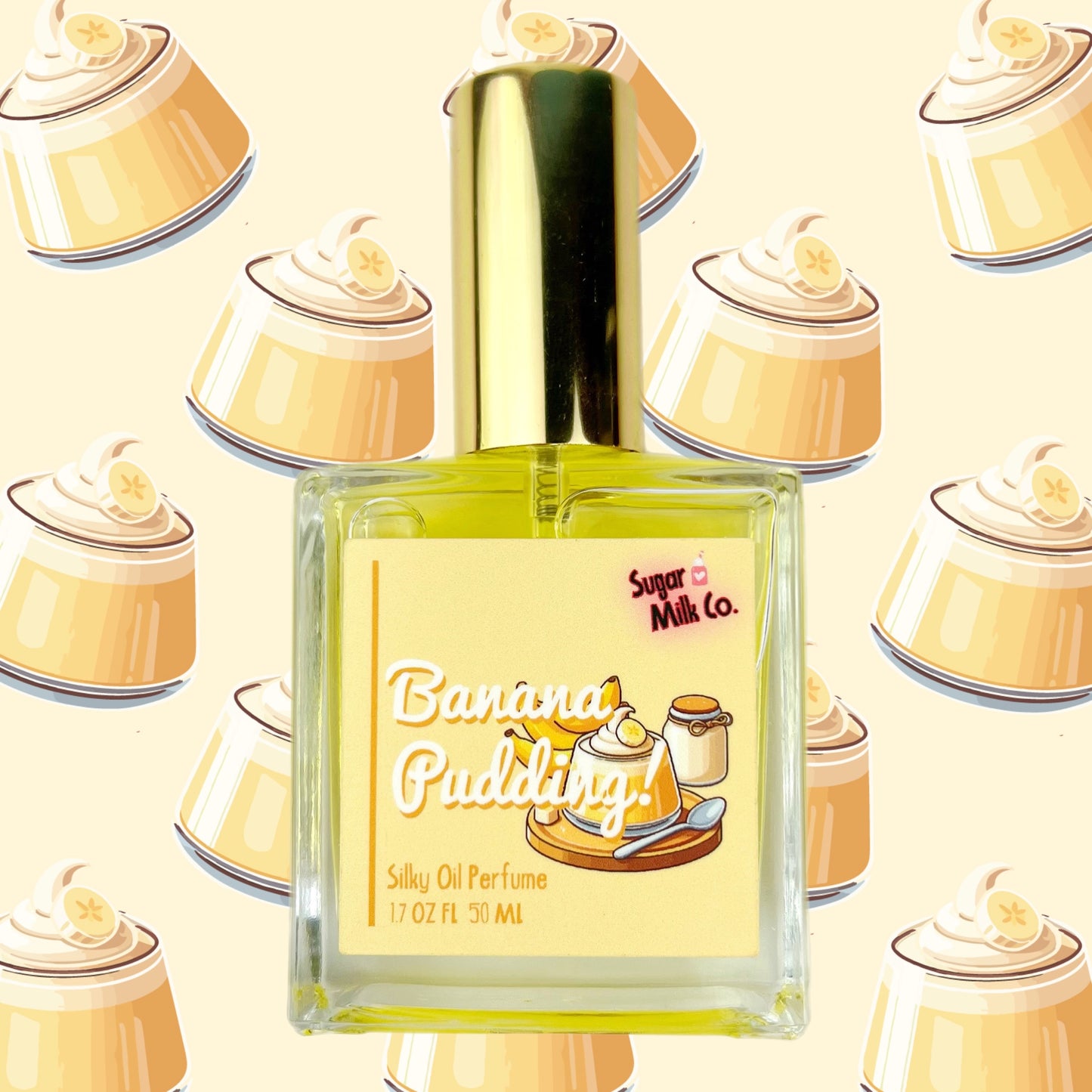Banana Pudding Perfume, Hair and Body Perfume, Niche Perfumes, gourmand perfumes.
