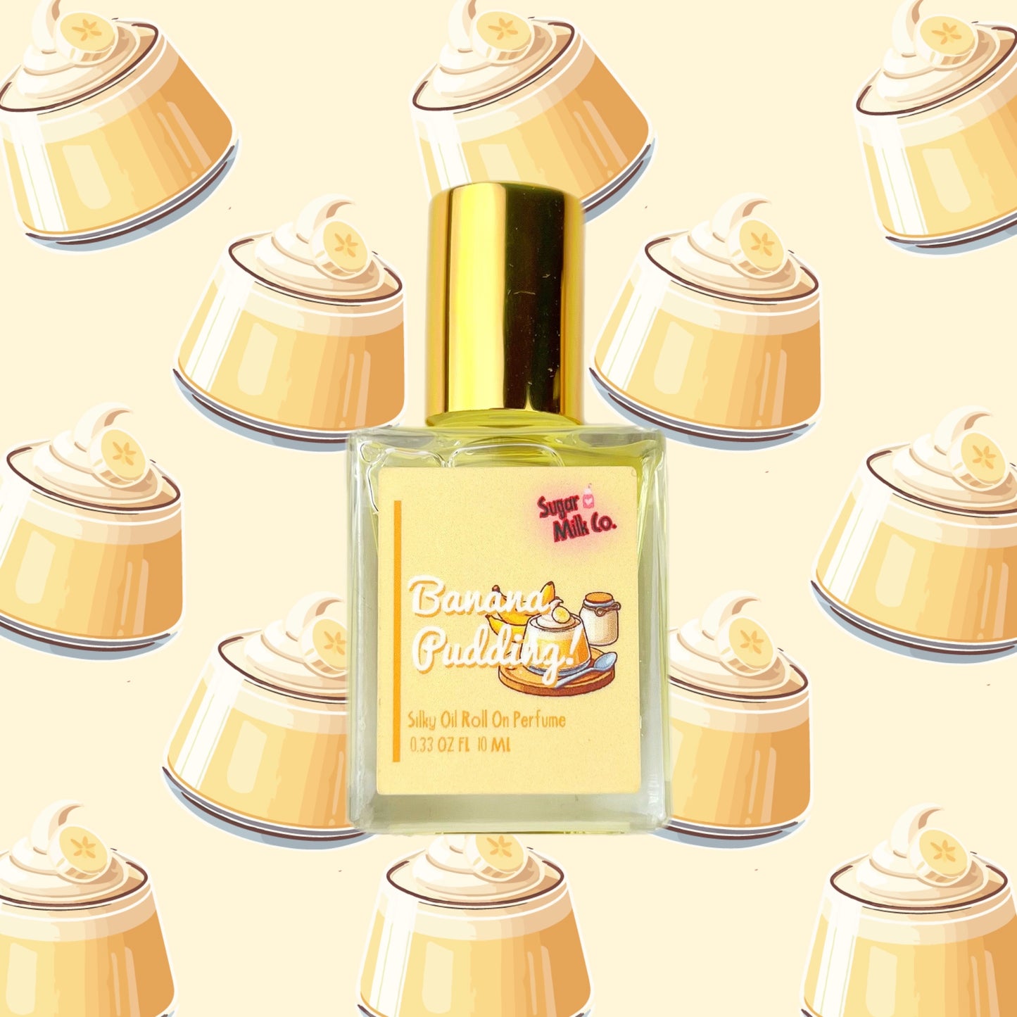 Banana Pudding Perfume, Hair and Body Perfume, Niche Perfumes, gourmand perfumes.