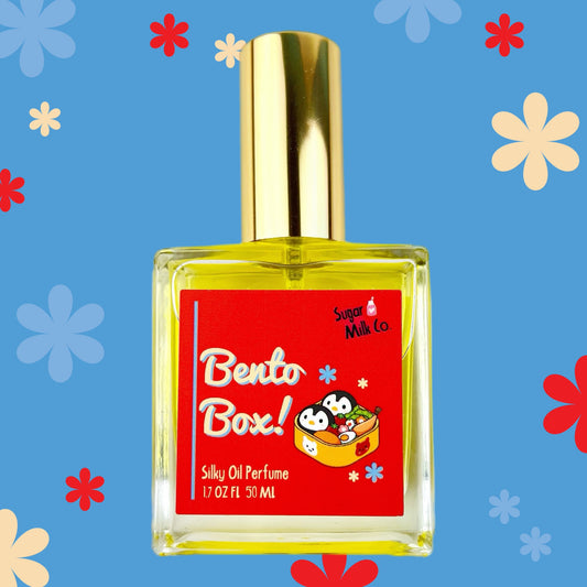 Bento Box Perfume, Hair and Body Perfume, Beachy Perfumes. Beach Perfumes. Niche Perfumes, gourmand perfumes.