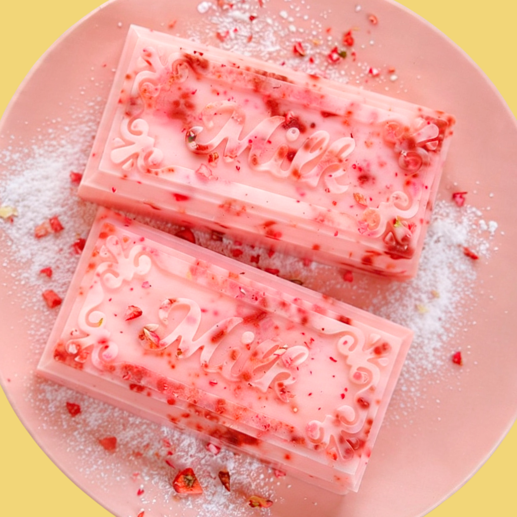 Strawberry Mochi Cat Soap Bar
