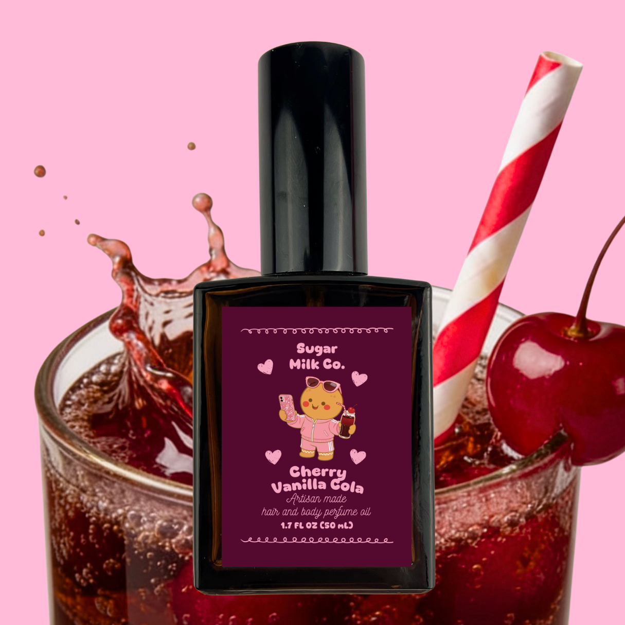 Cherry Vanilla Cola Perfume Oil (New Look) – Sugar Milk Co.