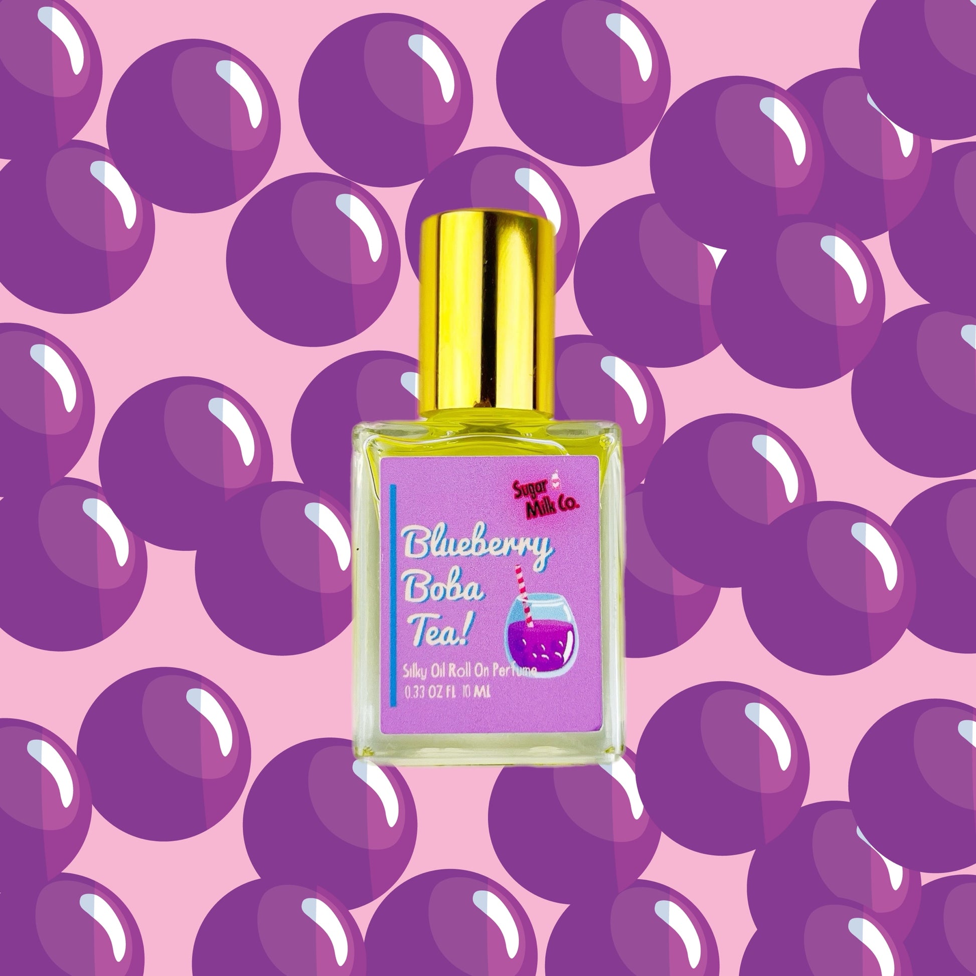 Blueberry Boba Tea Perfume, Hair and Body Perfume, Niche Perfumes, gourmand perfumes.