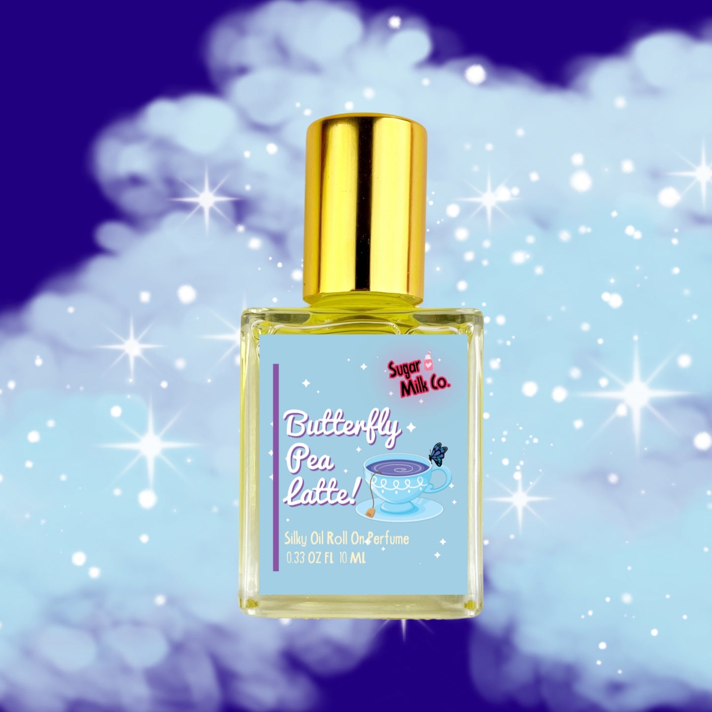 Butterfly Pea Latte Perfume, Hair and Body Perfume, Niche Perfumes, gourmand perfumes.