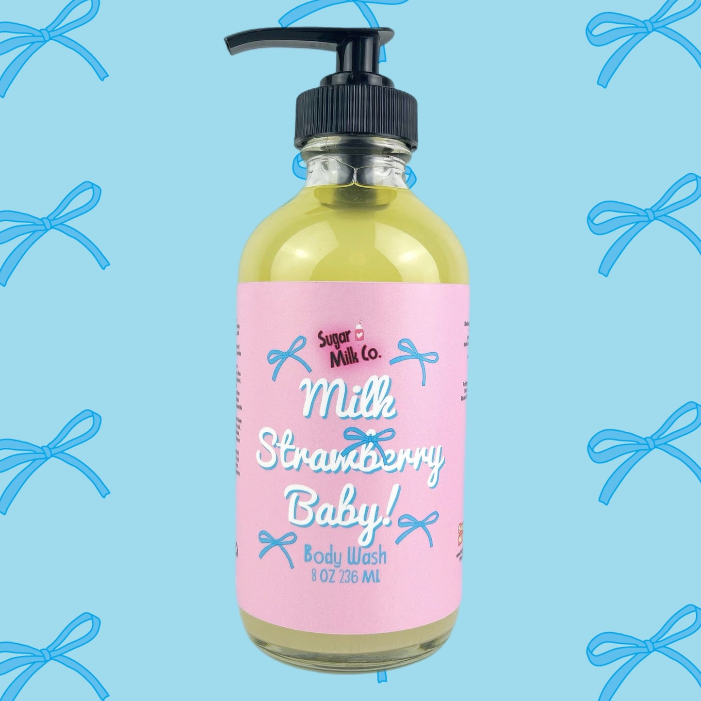 Milk Strawberry Baby Body Wash
