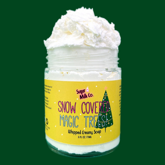 Snow Covered Magic Trees Whipped Soap