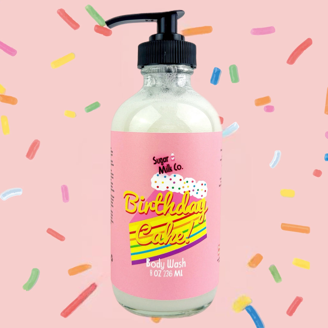 Birthday Cake Body Wash Sugar Milk Co.