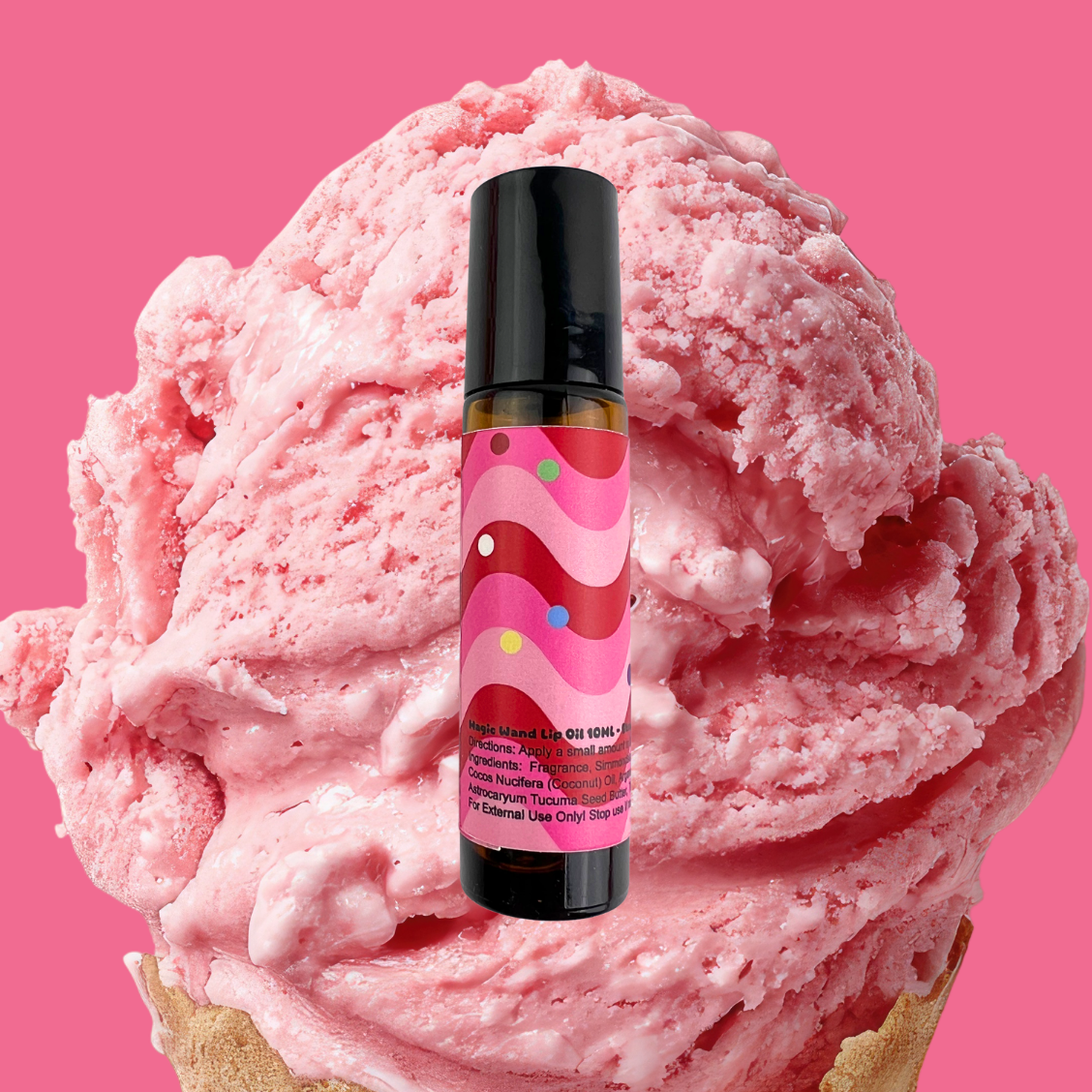Magic Wand Lip Oil- Strawberry Ice Cream!