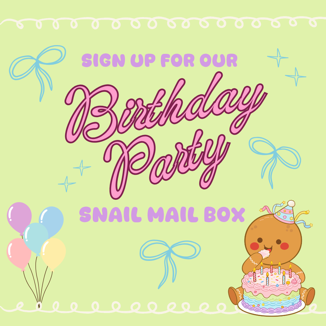 Birthday Party July Snail Mail Box