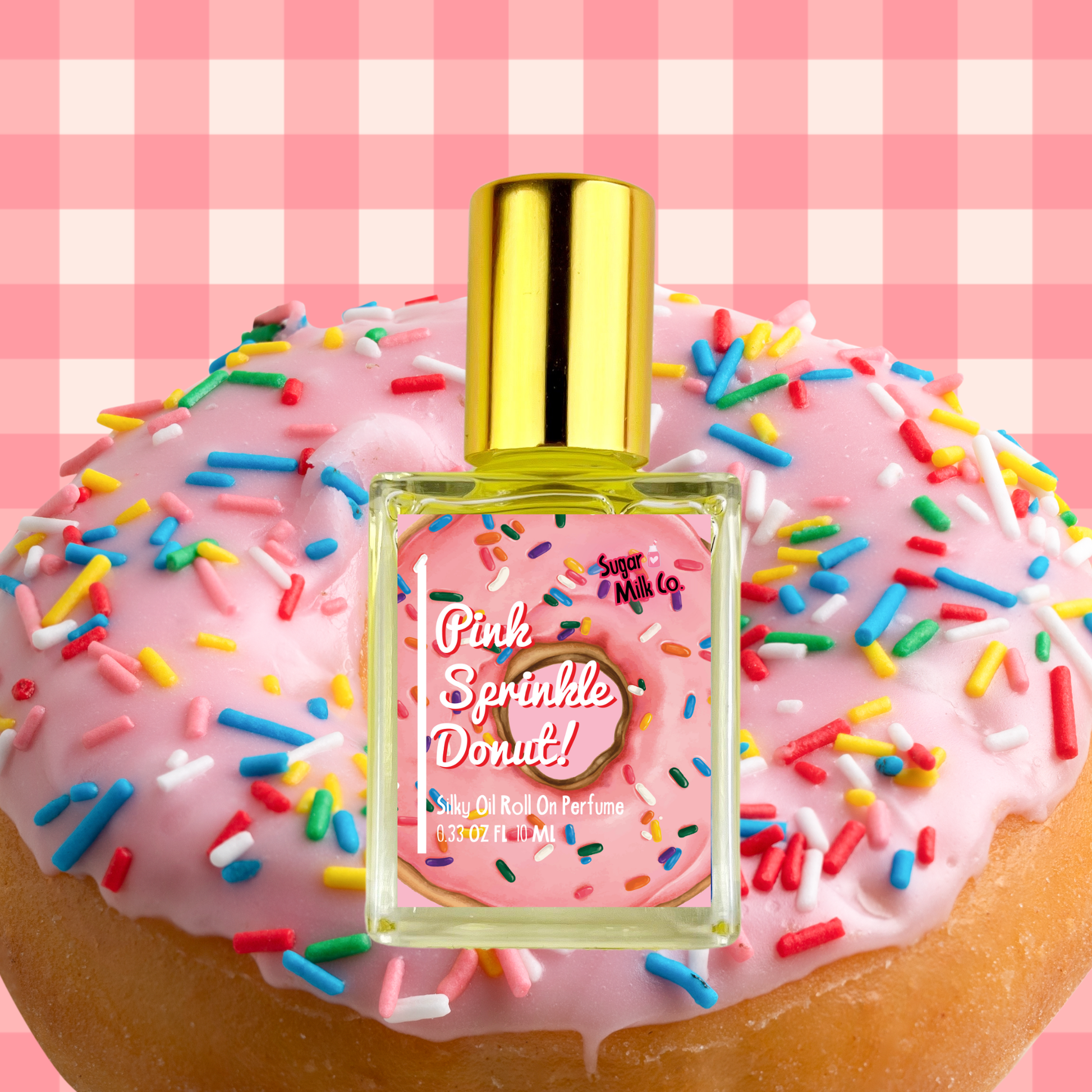 Pink Sprinkle Donut Perfume Oil - Sugar Milk Co.