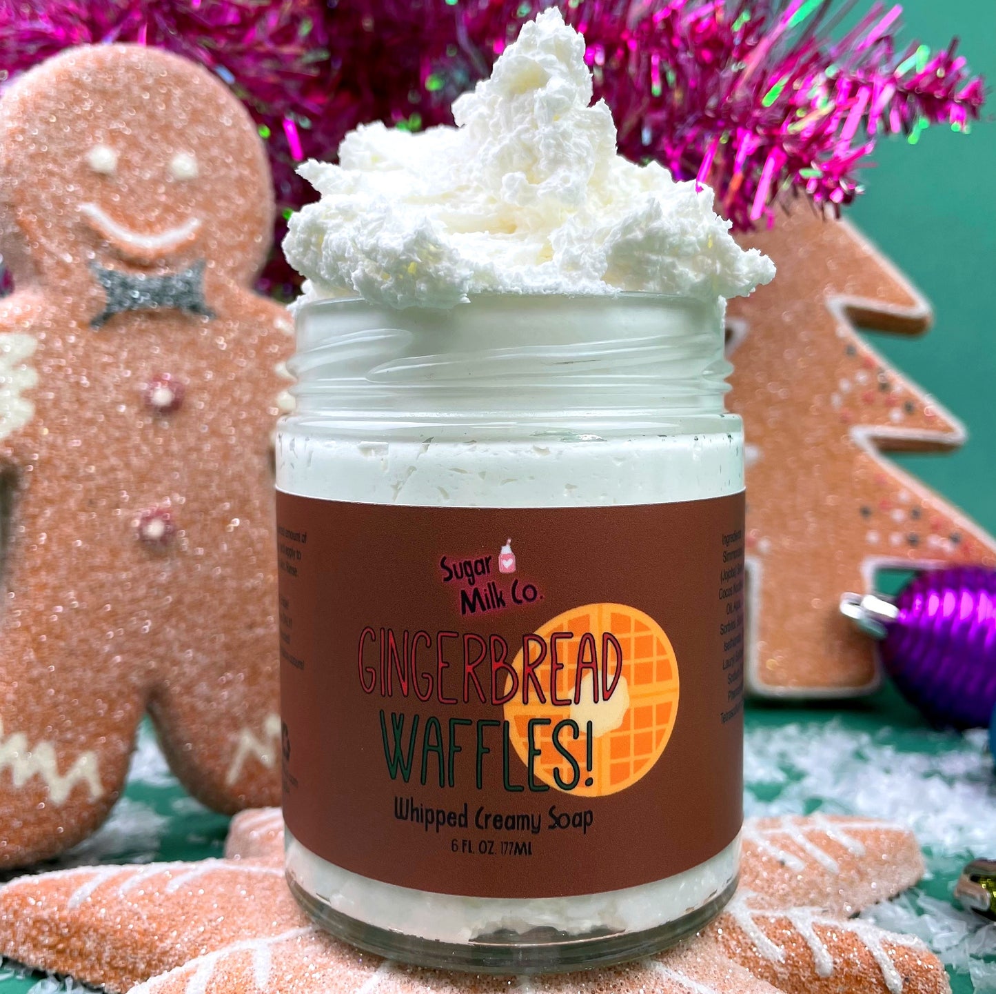 Gingerbread Waffles Whipped Soap